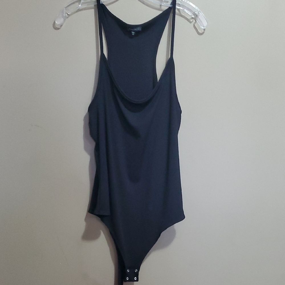Dynamite Black Strappy Bodysuit Size XL
